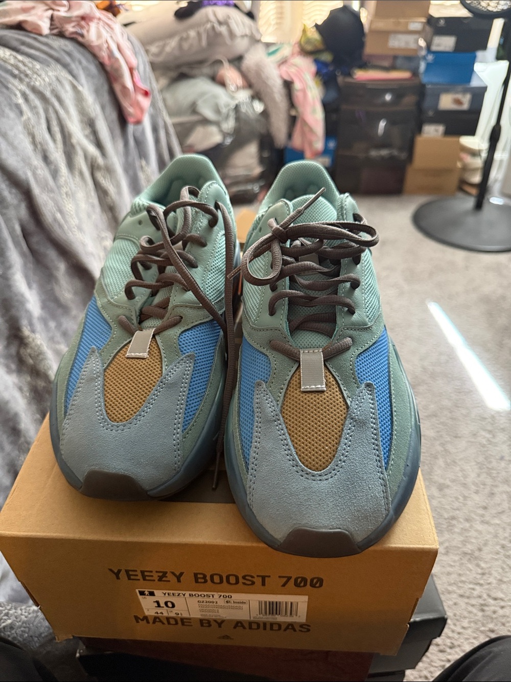 adidas Yeezy Boost 700 Men’s Sneakers - Green, Blue, Tan, Gray